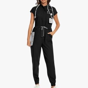 Amazon Black scrub Jumpsuit